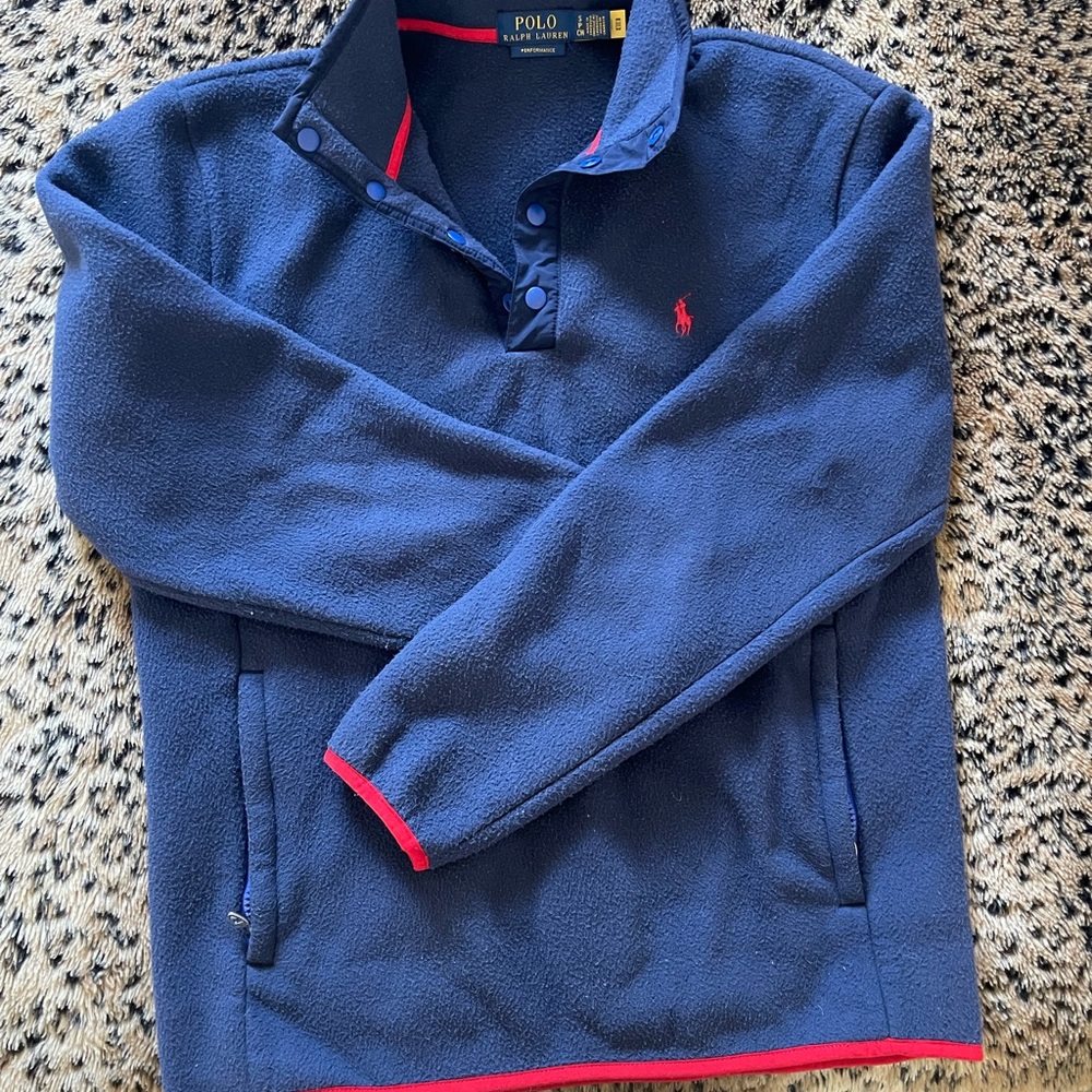Men’s Polo Ralph Lauren Blue Fleece Pullover